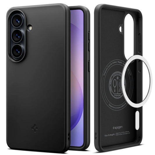 Housse MagSafe pour Samsung Galaxy S26 Plus S947, Spigen, Thin Fit, Noire ACS11395