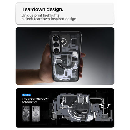 MagSafe hoesje voor Samsung Galaxy S26 Plus S947, Spigen, Ultra Hybrid Zero One, Zwart ACS10711