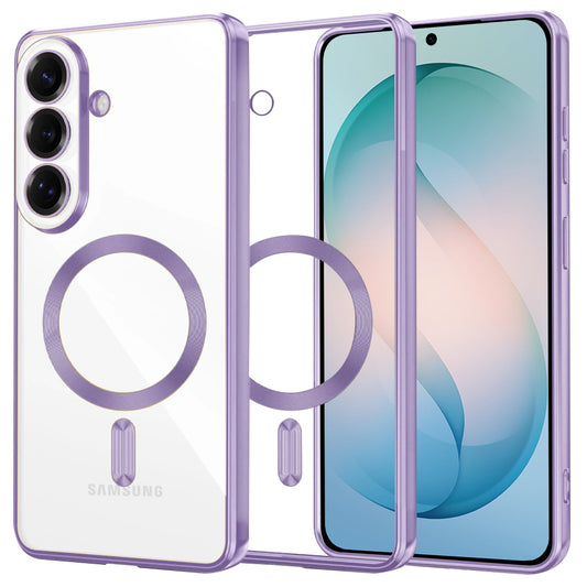 MagSafe Hülle für Samsung Galaxy S26 Plus, Techsuit, Luxury Crystal, Helles Lila