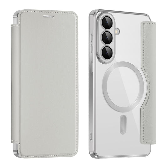 MagSafe Hülle für Samsung Galaxy S26 Plus, Techsuit, SmartMag Book, Grau