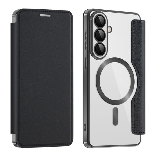 MagSafe Hülle für Samsung Galaxy S26 Plus, Techsuit, SmartMag Book, Schwarz