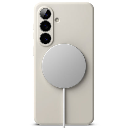 MagSafe hoesje voor Samsung Galaxy S26, Ringke, Siliconen, Crème