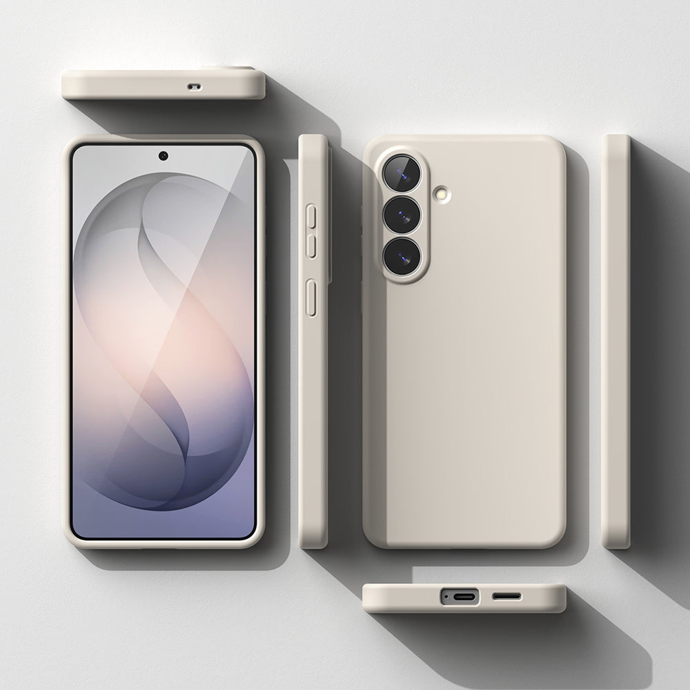 MagSafe hoesje voor Samsung Galaxy S26, Ringke, Siliconen, Crème