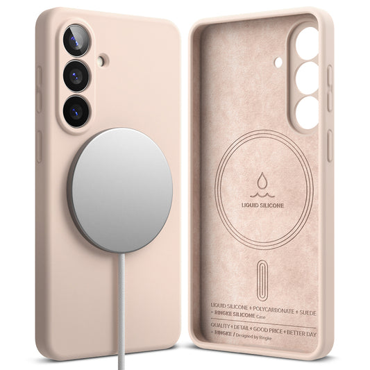 MagSafe Hülle für Samsung Galaxy S26, Ringke, Silikon, Rosa