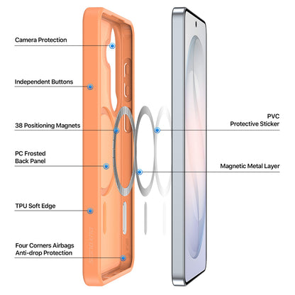 Coque MagSafe pour Samsung Galaxy S26 S942, DUX DUCIS, Yind, violet clair