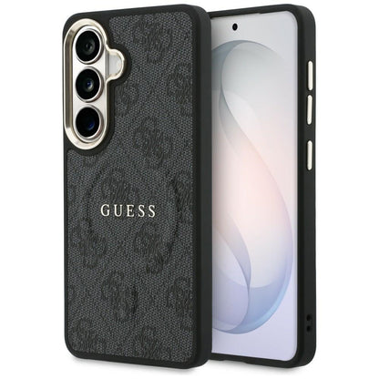Étui MagSafe pour Samsung Galaxy S26 S942, Guess, 4G Embossed Ring, Noir