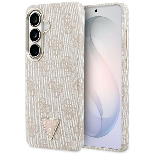 MagSafe hoesje voor Samsung Galaxy S26 S942, Guess, 4G Triangle Logo, Roze