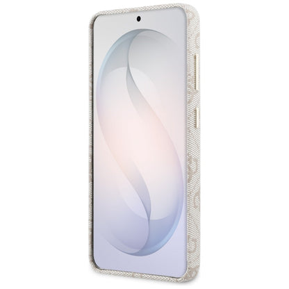 Étui MagSafe pour Samsung Galaxy S26 S942, Guess, logo Triangle 4G, Rose