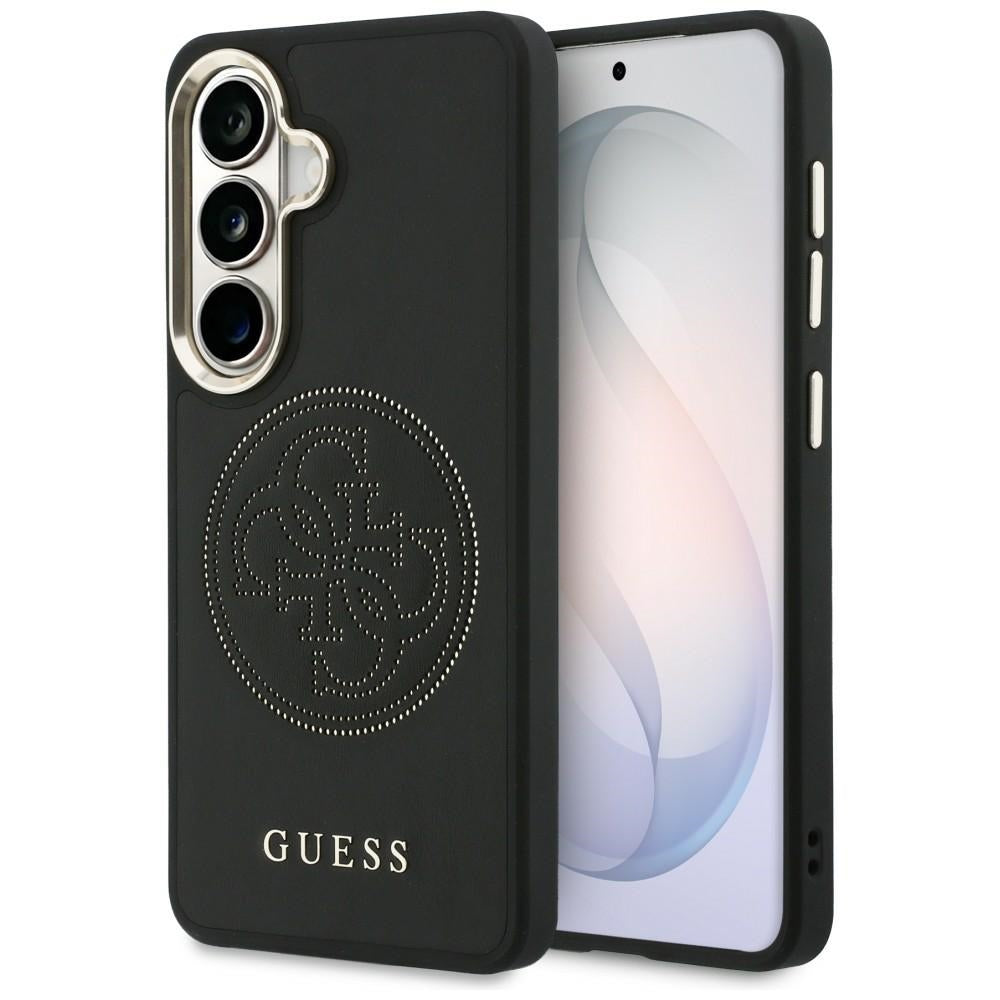 Étui MagSafe pour Samsung Galaxy S26 S942, Guess, Logo Perforé, Noir