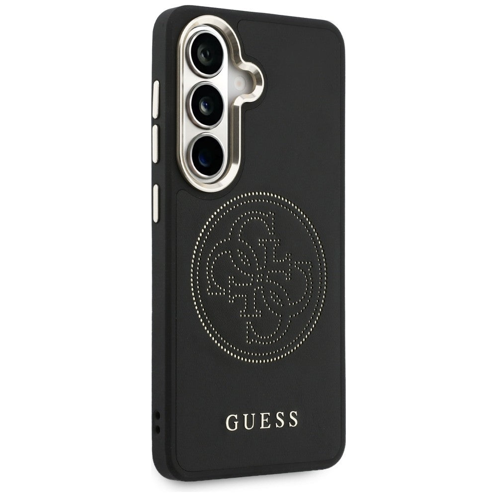 Étui MagSafe pour Samsung Galaxy S26 S942, Guess, Logo Perforé, Noir