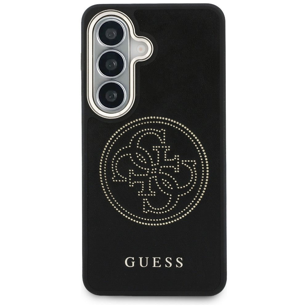 Étui MagSafe pour Samsung Galaxy S26 S942, Guess, Logo Perforé, Noir