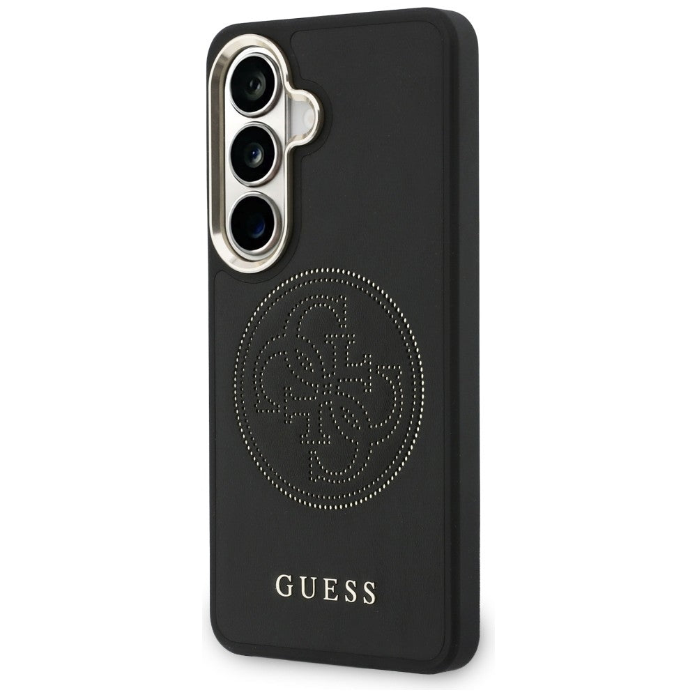 Étui MagSafe pour Samsung Galaxy S26 S942, Guess, Logo Perforé, Noir
