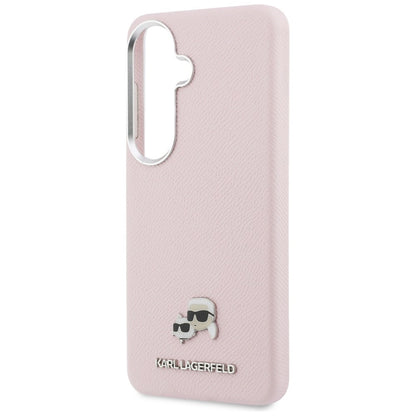 Étui MagSafe pour Samsung Galaxy S26 S942, Karl Lagerfeld, Karl & Choupette Head's Pin, Rose