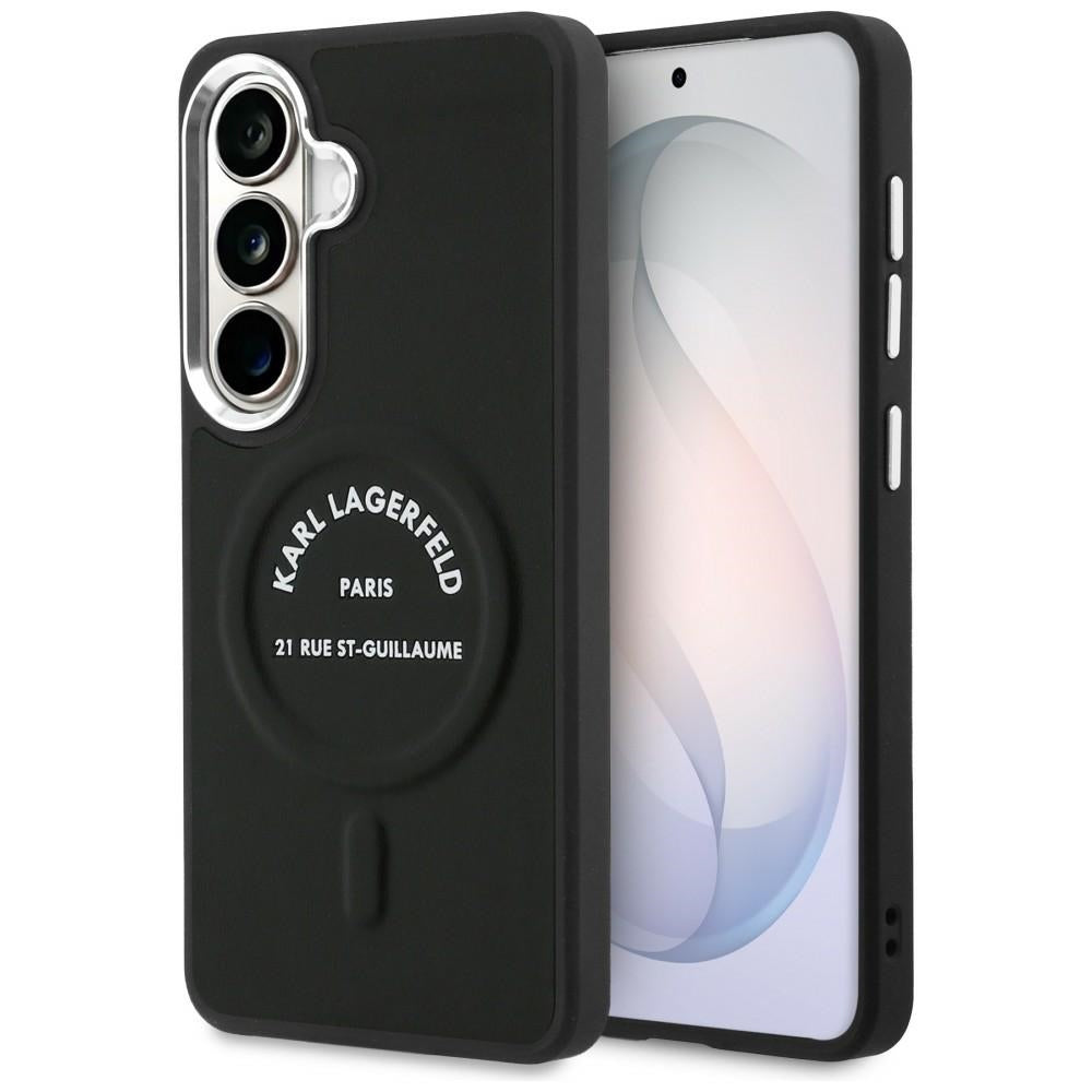 MagSafe Hülle für Samsung Galaxy S26 S942, Karl Lagerfeld, Karl RSG Logo, Schwarz