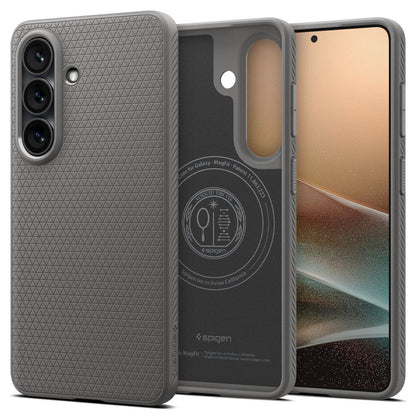 Étui MagSafe pour Samsung Galaxy S26 S942, Spigen, Liquid Air, Gris ACS10731