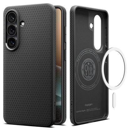 MagSafe Hülle für Samsung Galaxy S26 S942, Spigen, Liquid Air, Mattschwarz ACS10730