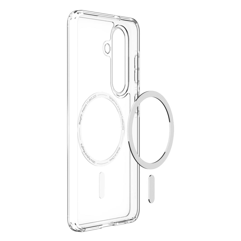 MagSafe Case for Samsung Galaxy S26 S942, Spigen, Ultra Hybrid, White Transparent ACS10734