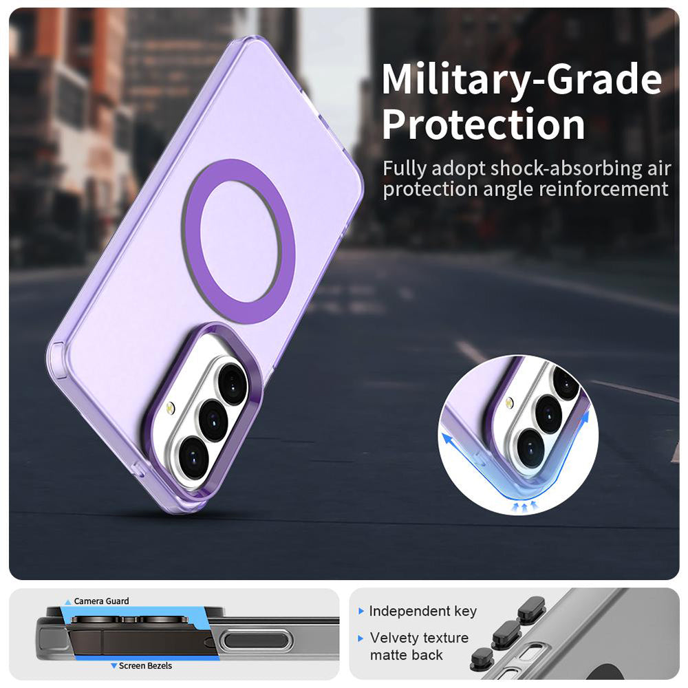 Housse MagSafe pour Samsung Galaxy S26 S942, Techsuit, CandyCase, Violet
