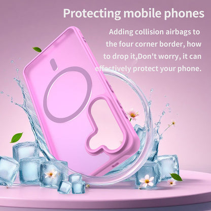 Étui MagSafe pour Samsung Galaxy S26, Techsuit, HaloFrost II, Rose