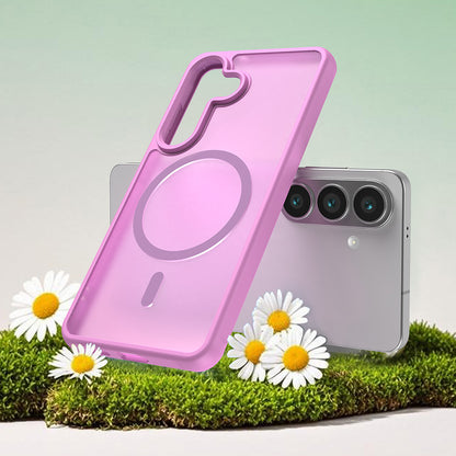 Étui MagSafe pour Samsung Galaxy S26, Techsuit, HaloFrost II, Rose