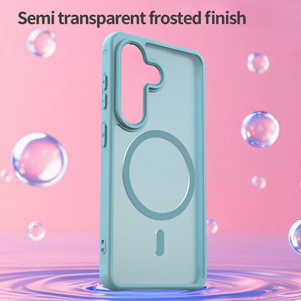 MagSafe Hülle für Samsung Galaxy S26, Techsuit, HaloFrost II, Hellgrün