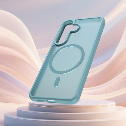 MagSafe Hülle für Samsung Galaxy S26, Techsuit, HaloFrost II, Hellgrün