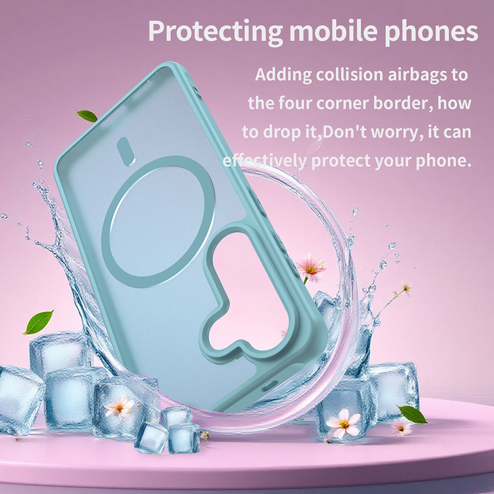 MagSafe Hülle für Samsung Galaxy S26, Techsuit, HaloFrost II, Hellgrün