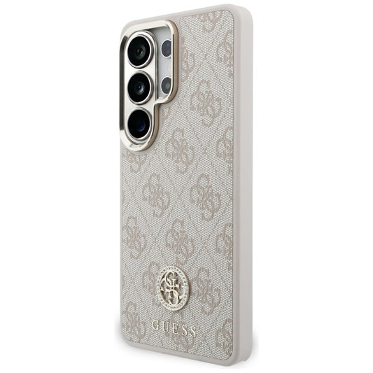 Étui MagSafe pour Samsung Galaxy S26 Ultra S948, GUESS, 4G Big Rhinestone Triangle Strap, Rose