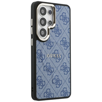 Étui MagSafe pour Samsung Galaxy S26 Ultra S948, Guess, 4G Embossed Ring, Bleu