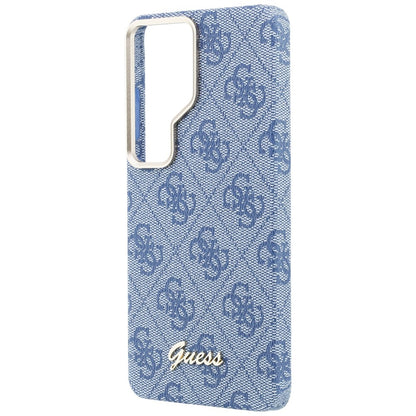 MagSafe hoesje voor Samsung Galaxy S26 Ultra S948, Guess, 4G Script Logo, Blauw