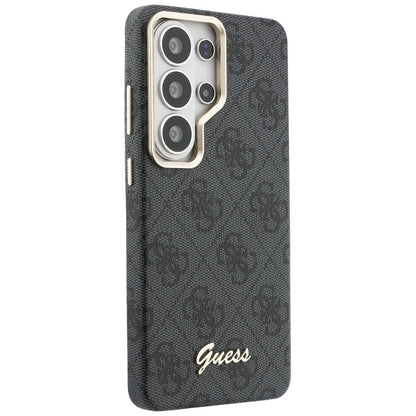 MagSafe hoesje voor Samsung Galaxy S26 Ultra S948, Guess, 4G Script Logo, Zwart