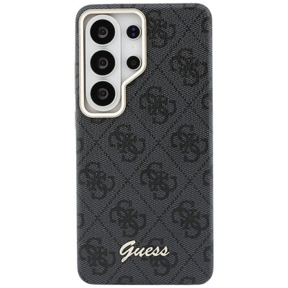 MagSafe hoesje voor Samsung Galaxy S26 Ultra S948, Guess, 4G Script Logo, Zwart