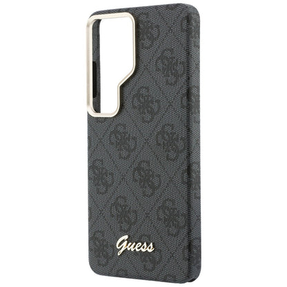 MagSafe hoesje voor Samsung Galaxy S26 Ultra S948, Guess, 4G Script Logo, Zwart