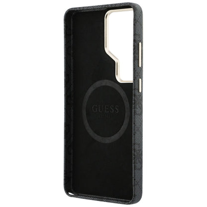 MagSafe hoesje voor Samsung Galaxy S26 Ultra S948, Guess, 4G Script Logo, Zwart