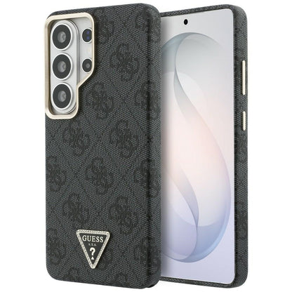 MagSafe hoesje voor Samsung Galaxy S26 Ultra S948, Guess, 4G Triangle Logo, Zwart