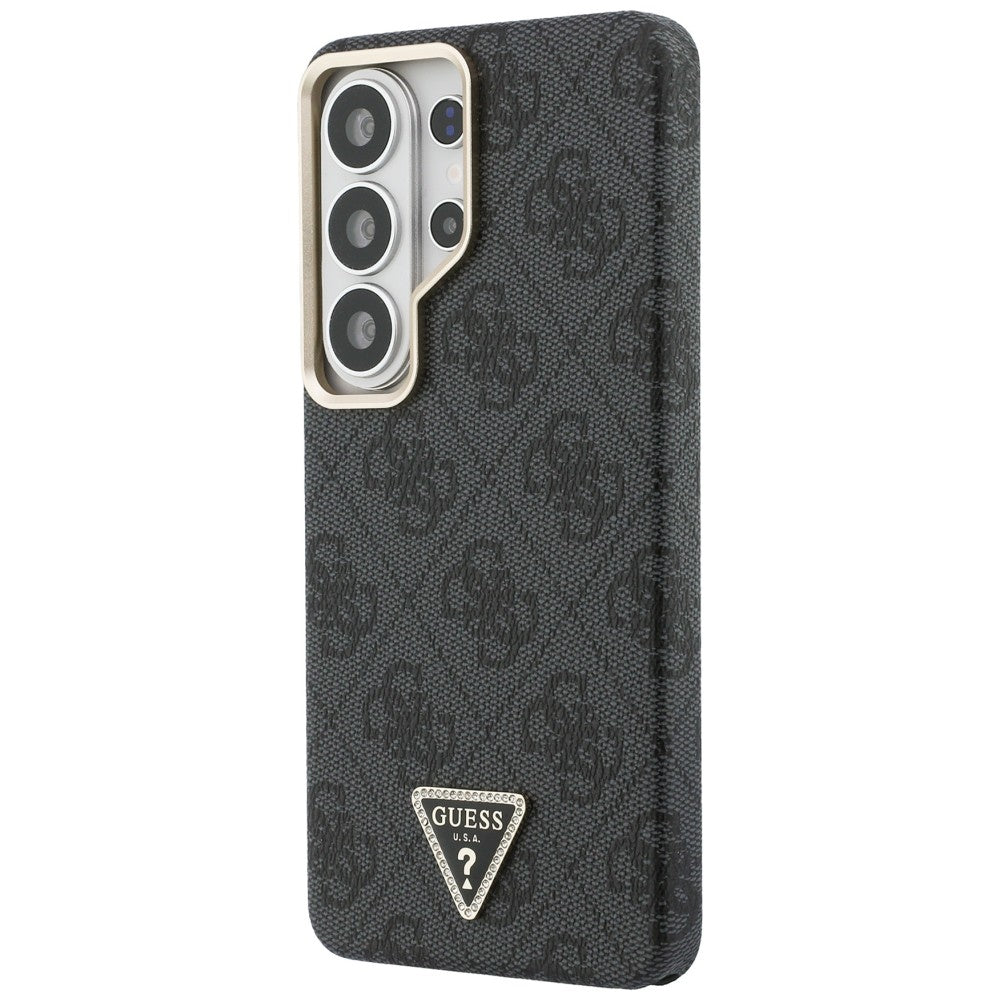 MagSafe hoesje voor Samsung Galaxy S26 Ultra S948, Guess, 4G Triangle Logo, Zwart