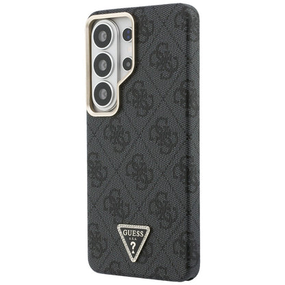 MagSafe hoesje voor Samsung Galaxy S26 Ultra S948, Guess, 4G Triangle Logo, Zwart