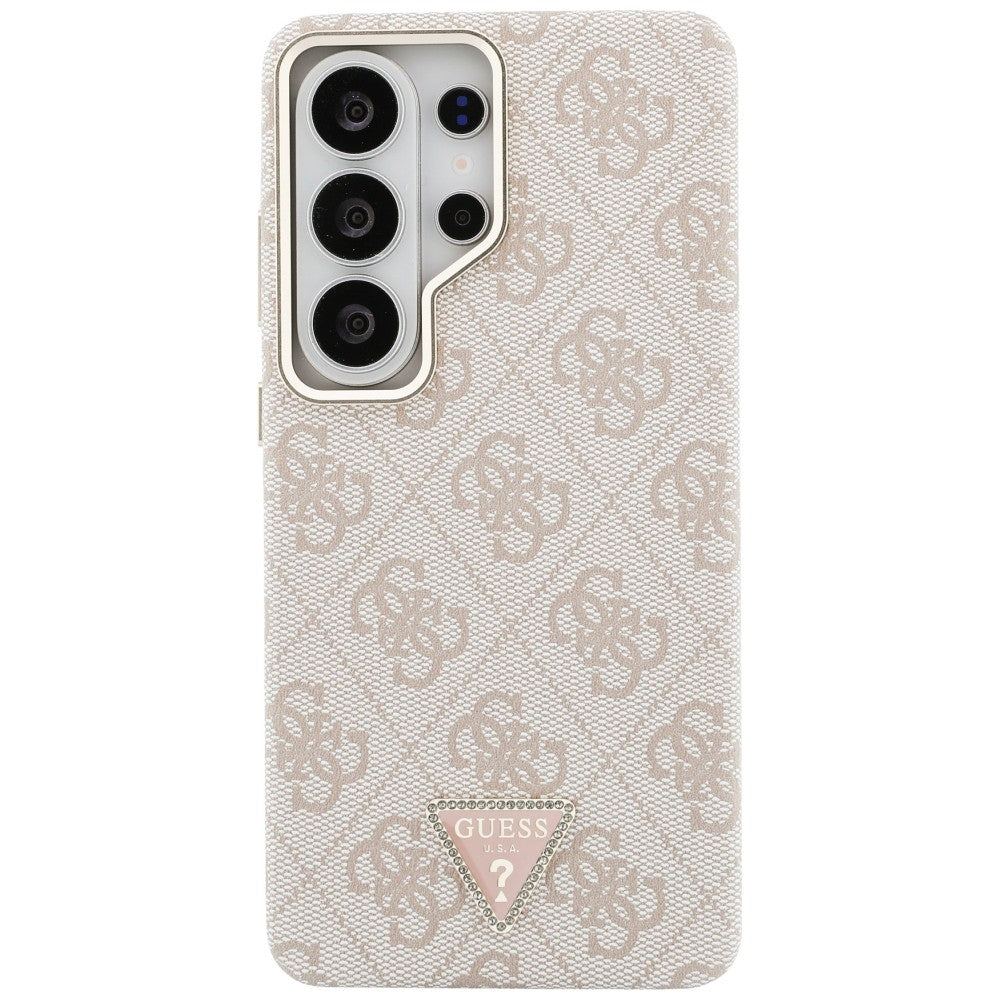 MagSafe hoesje voor Samsung Galaxy S26 Ultra S948, Guess, 4G Triangle Logo, Roze
