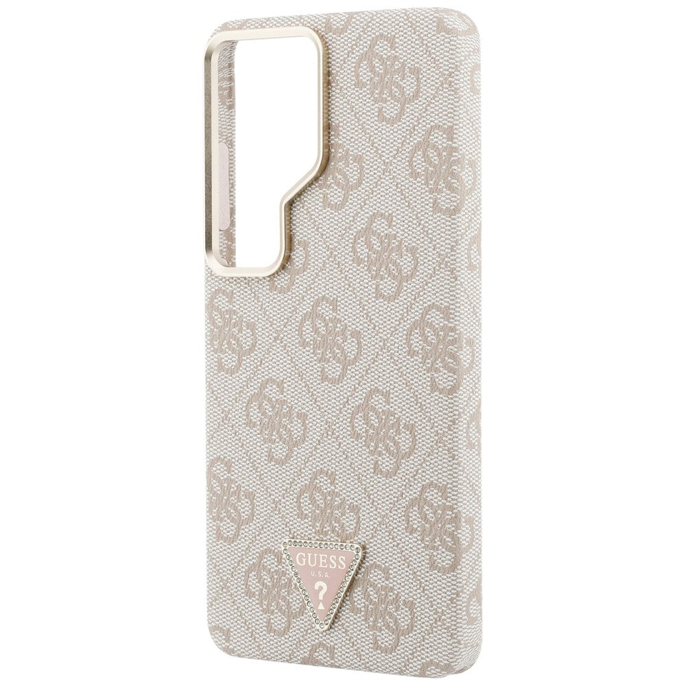 MagSafe hoesje voor Samsung Galaxy S26 Ultra S948, Guess, 4G Triangle Logo, Roze