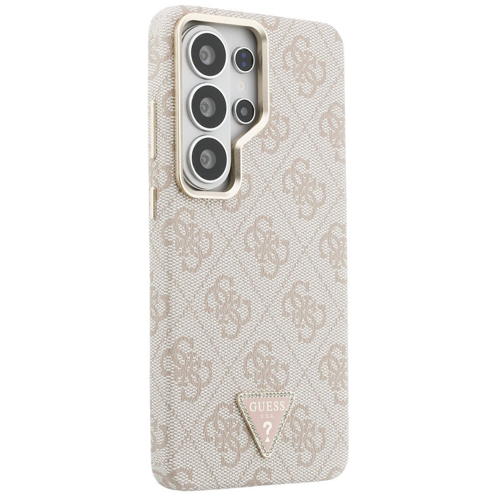 MagSafe hoesje voor Samsung Galaxy S26 Ultra S948, Guess, 4G Triangle Logo, Roze