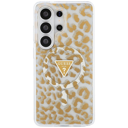 MagSafe hoesje voor Samsung Galaxy S26 Ultra S948, Guess, IML Leopard Pattern, Bruin