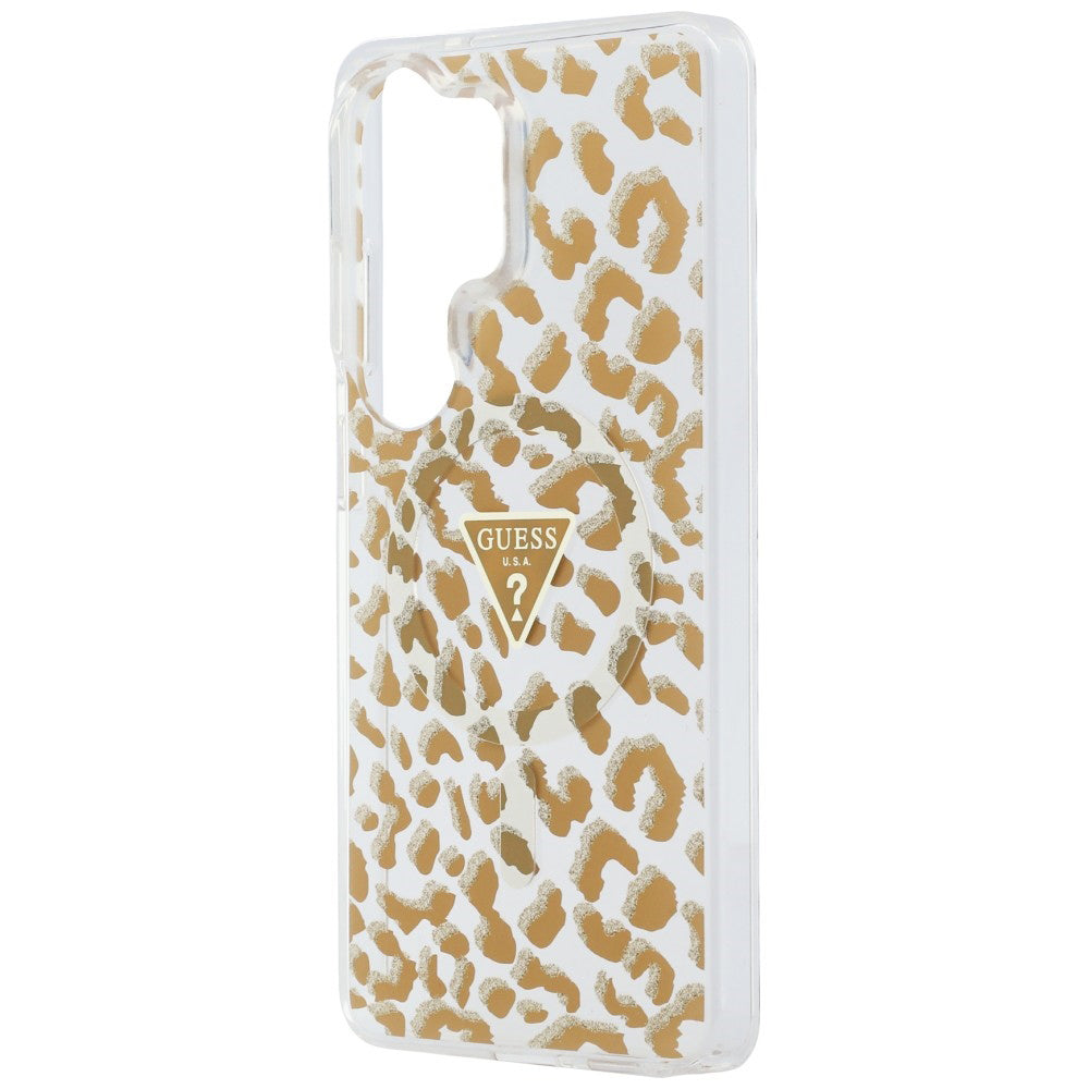 MagSafe hoesje voor Samsung Galaxy S26 Ultra S948, Guess, IML Leopard Pattern, Bruin