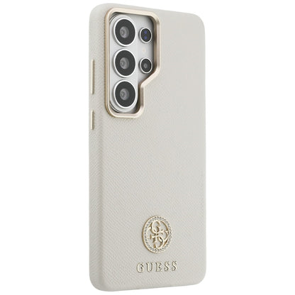 MagSafe hoesje voor Samsung Galaxy S26 Ultra S948, Guess, Rhinestone Round Logo, Beige