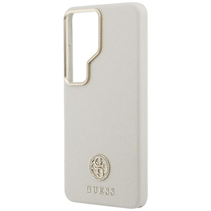 MagSafe hoesje voor Samsung Galaxy S26 Ultra S948, Guess, Rhinestone Round Logo, Beige