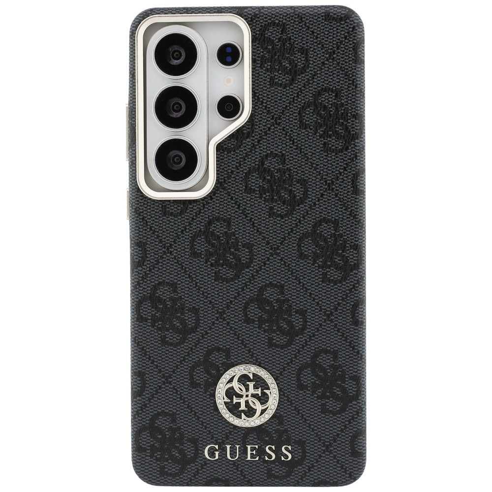 MagSafe hoes voor Samsung Galaxy S26 Ultra S948, Guess, Strass Round Logo, Zwart
