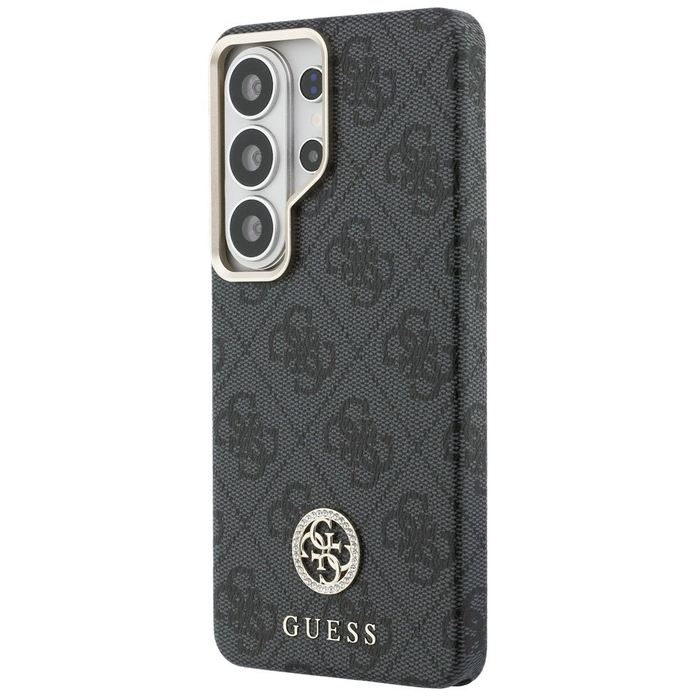 MagSafe hoes voor Samsung Galaxy S26 Ultra S948, Guess, Strass Round Logo, Zwart
