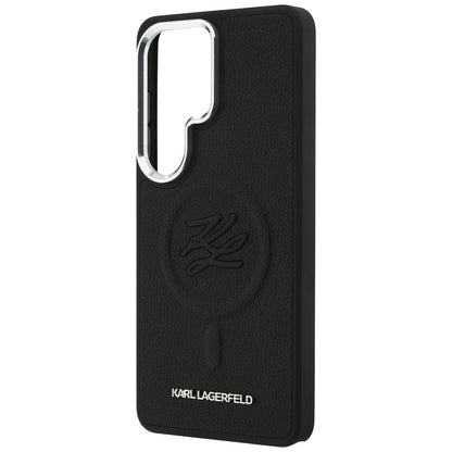 MagSafe Hülle für Samsung Galaxy S26 Ultra S948, Karl Lagerfeld, Initial Logo Debossed, Schwarz