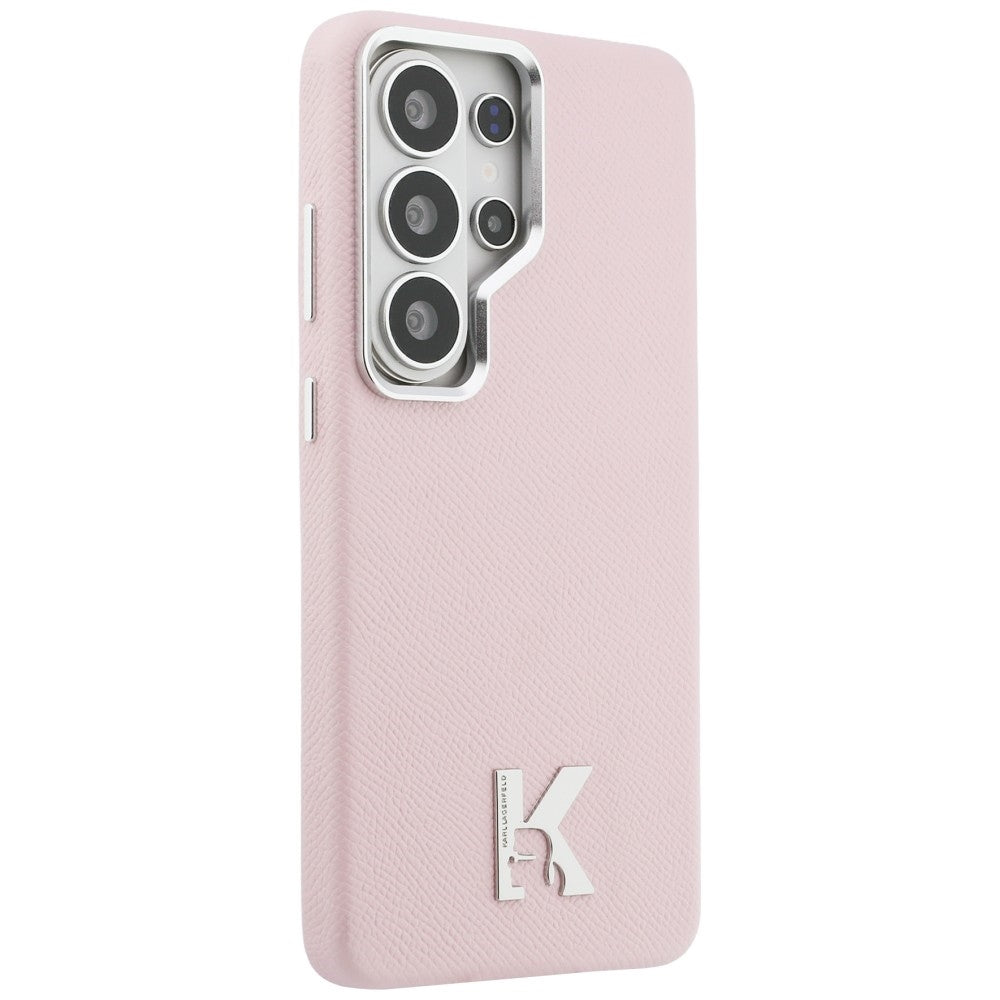 Étui MagSafe pour Samsung Galaxy S26 Ultra S948, Karl Lagerfeld, Logo Karl Head, Rose