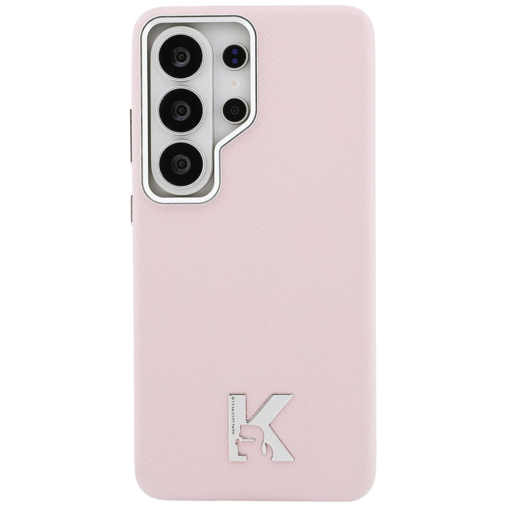 Étui MagSafe pour Samsung Galaxy S26 Ultra S948, Karl Lagerfeld, Logo Karl Head, Rose