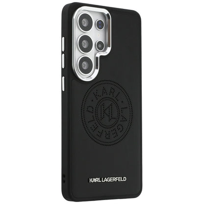 MagSafe Case for Samsung Galaxy S26 Ultra S948, Karl Lagerfeld, Karl Round Point Logo, Black